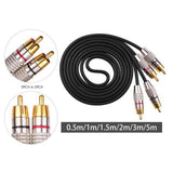 Maxbell Maxbell 2RCA to 2RCA Stereo Audio Cable Multipurpose for Subwoofer Home Audio 0.5m
