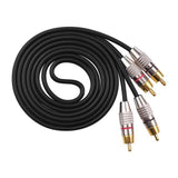 Maxbell Maxbell 2RCA to 2RCA Stereo Audio Cable Multipurpose for Subwoofer Home Audio 0.5m