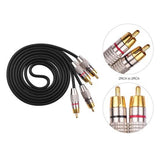 Maxbell Maxbell 2RCA to 2RCA Stereo Audio Cable Multipurpose for Subwoofer Home Audio 1.5m
