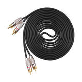 Maxbell Maxbell 2RCA to 2RCA Stereo Audio Cable Multipurpose for Subwoofer Home Audio 3 Meters