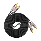 Maxbell Maxbell 2RCA to 2RCA Stereo Audio Cable Multipurpose for Subwoofer Home Audio 5m