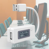 Maxbell Maxbell Digital Voltmeter Ammeter Multimeter Accessories Voltage Tester for PC White