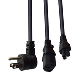 Maxbell Maxbell 5-15P to IEC320 C13 C5 Power Cord 125/250V for Computer Monitor Desktop