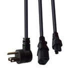 Maxbell Maxbell 5-15P to IEC320 C13 C5 Power Cord 125/250V for Computer Monitor Desktop