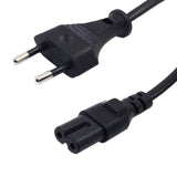 Maxbell 1ft eu male to IEC320 C7 Power Adapter Cable 10A Short for Computer Laptop PC
