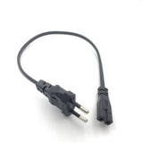 Maxbell 1ft eu male to IEC320 C7 Power Adapter Cable 10A Short for Computer Laptop PC