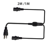 Maxbell Maxbell 5-15P to 2x IEC320 C13 Power Cord 3 Prong for Monitors Laptop Rice Cookers 200cm