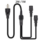 Maxbell Maxbell 5-15P to 2x IEC320 C13 Power Cord 3 Prong for Monitors Laptop Rice Cookers 200cm
