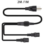 Maxbell Maxbell 5-15P to 2x IEC320 C13 Power Cord 3 Prong for Monitors Laptop Rice Cookers 200cm