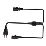 Maxbell Maxbell 5-15P to 2x IEC320 C13 Power Cord 3 Prong for Monitors Laptop Rice Cookers 200cm