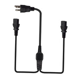 Maxbell Maxbell 5-15P to 2x IEC320 C13 Power Cord 3 Prong for Monitors Laptop Rice Cookers 200cm