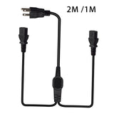 Maxbell Maxbell 5-15P to 2x IEC320 C13 Power Cord 3 Prong for Monitors Laptop Rice Cookers 200cm