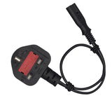 Maxbell Maxbell AC Power Cord IEC 320 C7 Female to UK Plug BS1363 Male for Laptop Notebook 0.32m