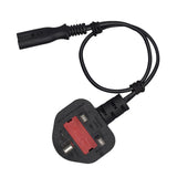 Maxbell Maxbell AC Power Cord IEC 320 C7 Female to UK Plug BS1363 Male for Laptop Notebook 0.64m