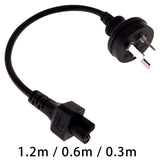 Maxbell Maxbell AU to IEC320 C5 Power Cord Good Conductivity Power Cable Cord Saa to C5 47.24inch