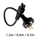 Maxbell Maxbell AU to IEC320 C5 Power Cord Good Conductivity Power Cable Cord Saa to C5 47.24inch