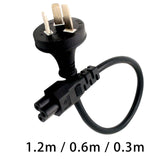 Maxbell Maxbell AU to IEC320 C5 Power Cord Good Conductivity Power Cable Cord Saa to C5 47.24inch