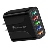 Maxbell Maxbell Wall Charger Adapter Quick Charge USB Multiport Charger for Smartphones Black