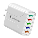 Maxbell Maxbell Wall Charger Adapter Quick Charge USB Multiport Charger for Smartphones White