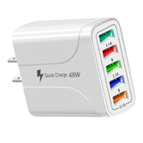 Maxbell Maxbell Wall Charger Adapter Quick Charge USB Multiport Charger for Smartphones White