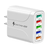 Maxbell Maxbell Wall Charger Adapter Quick Charge USB Multiport Charger for Smartphones White