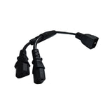 Maxbell C20 to 2x C13 Y Splitter Cable Power Extension Cord 30cm Male to Female
