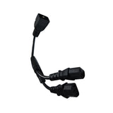 Maxbell C20 to 2x C13 Y Splitter Cable Power Extension Cord 30cm Male to Female