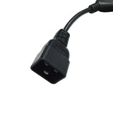 Maxbell C20 to 2x C13 Y Splitter Cable Power Extension Cord 30cm Male to Female