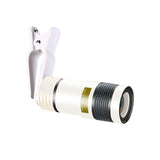 Maxbell Maxbell 8x Phone Camera Lens Universal for Most Phone or Tablet Camping Concerts White