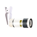 Maxbell Maxbell 8x Phone Camera Lens Universal for Most Phone or Tablet Camping Concerts White