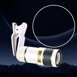Maxbell Maxbell 8x Phone Camera Lens Universal for Most Phone or Tablet Camping Concerts White