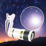 Maxbell Maxbell 8x Phone Camera Lens Universal for Most Phone or Tablet Camping Concerts White