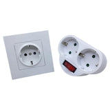Maxbell Maxbell Travel European Plug Adapter Accessories Replacement with Switch Durable