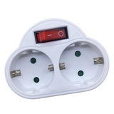 Maxbell Maxbell Travel European Plug Adapter Accessories Replacement with Switch Durable