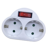 Maxbell Maxbell Travel European Plug Adapter Accessories Replacement with Switch Durable