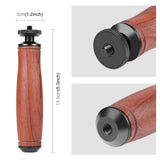 Maxbell Maxbell Camera Handle Grip Support Mount for Action Camera Digital Video Camera Wooden Handle