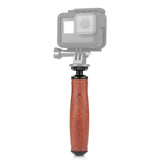 Maxbell Maxbell Camera Handle Grip Support Mount for Action Camera Digital Video Camera Wooden Handle
