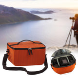 Maxbell Portable Camera Bag Waterproof Breathable for Photography Outdoor Travel Orange Horizontal