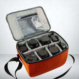 Maxbell Portable Camera Bag Waterproof Breathable for Photography Outdoor Travel Orange Vertical