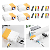 Maxbell Mini Portable Projector Multimedia Projector for Phone Outdoor Home Theater