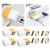 Maxbell Mini Portable Projector Multimedia Projector for Phone Outdoor Home Theater