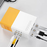 Maxbell Mini Projector Gifts 3000H Service Life EU Adapter for Travel Entertainment