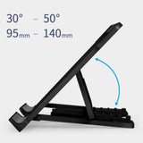 Maxbell Maxbell Portable Adjustable Laptop Stand Aluminum Foldable Accessories Universal Black
