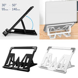 Maxbell Maxbell Portable Adjustable Laptop Stand Aluminum Foldable Accessories Universal Black