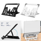 Maxbell Maxbell Portable Adjustable Laptop Stand Aluminum Foldable Accessories Universal Black