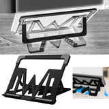 Maxbell Maxbell Portable Adjustable Laptop Stand Aluminum Foldable Accessories Universal Black