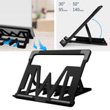 Maxbell Maxbell Portable Adjustable Laptop Stand Aluminum Foldable Accessories Universal Black