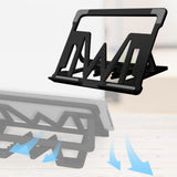 Maxbell Maxbell Portable Adjustable Laptop Stand Aluminum Foldable Accessories Universal Black