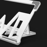 Maxbell Maxbell Portable Adjustable Laptop Stand Aluminum Foldable Accessories Universal White