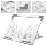 Maxbell Maxbell Portable Adjustable Laptop Stand Aluminum Foldable Accessories Universal White